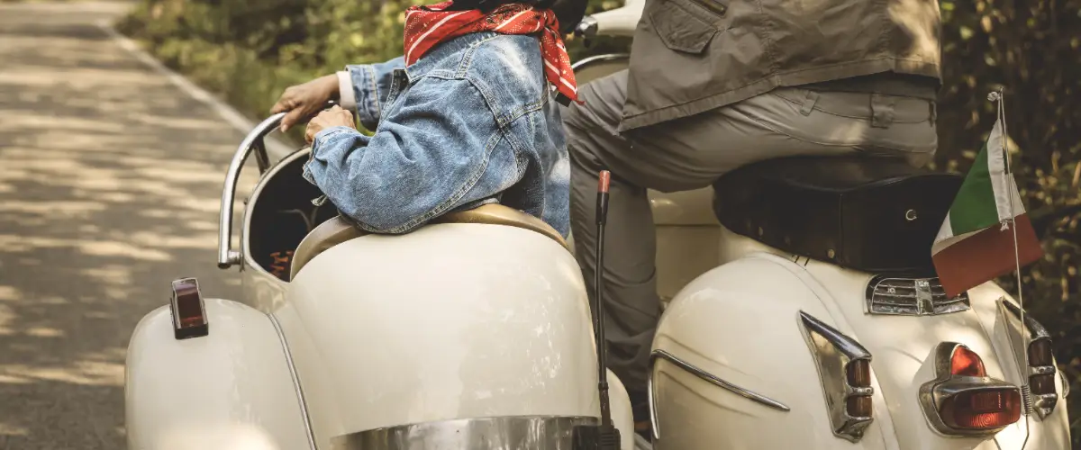 motocicleta con sidecar